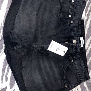 Black jean shorts, size 27, Forever 21